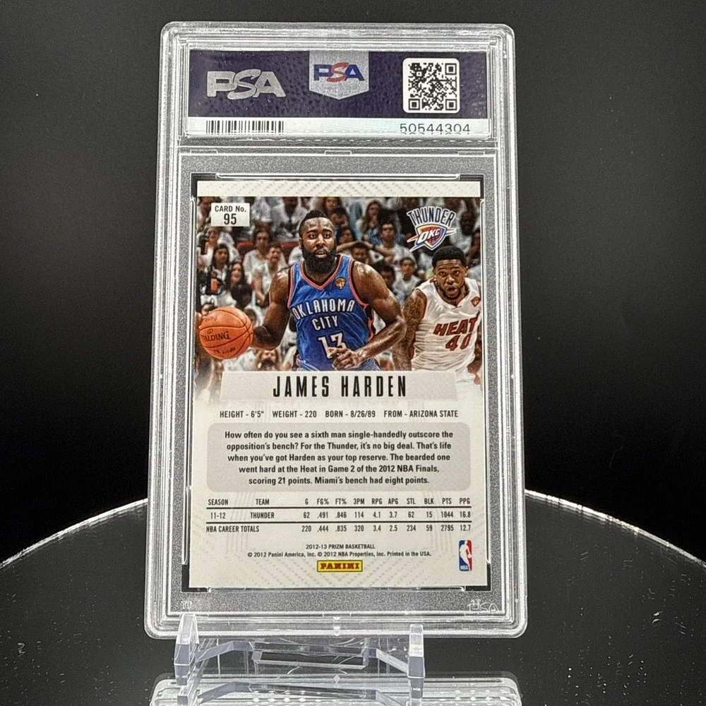 2012-13 Panini Prizm - James Harden #95 PSA 9 Mint OKC Thunder